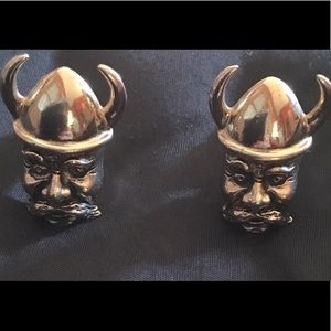 Vikings ! Vintage, excellent condition Swank cufflinks